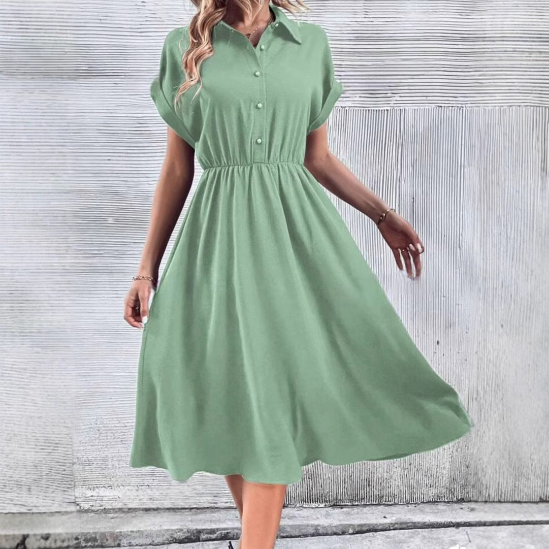 ISALINE SOFT COTTON MIDI DRESS