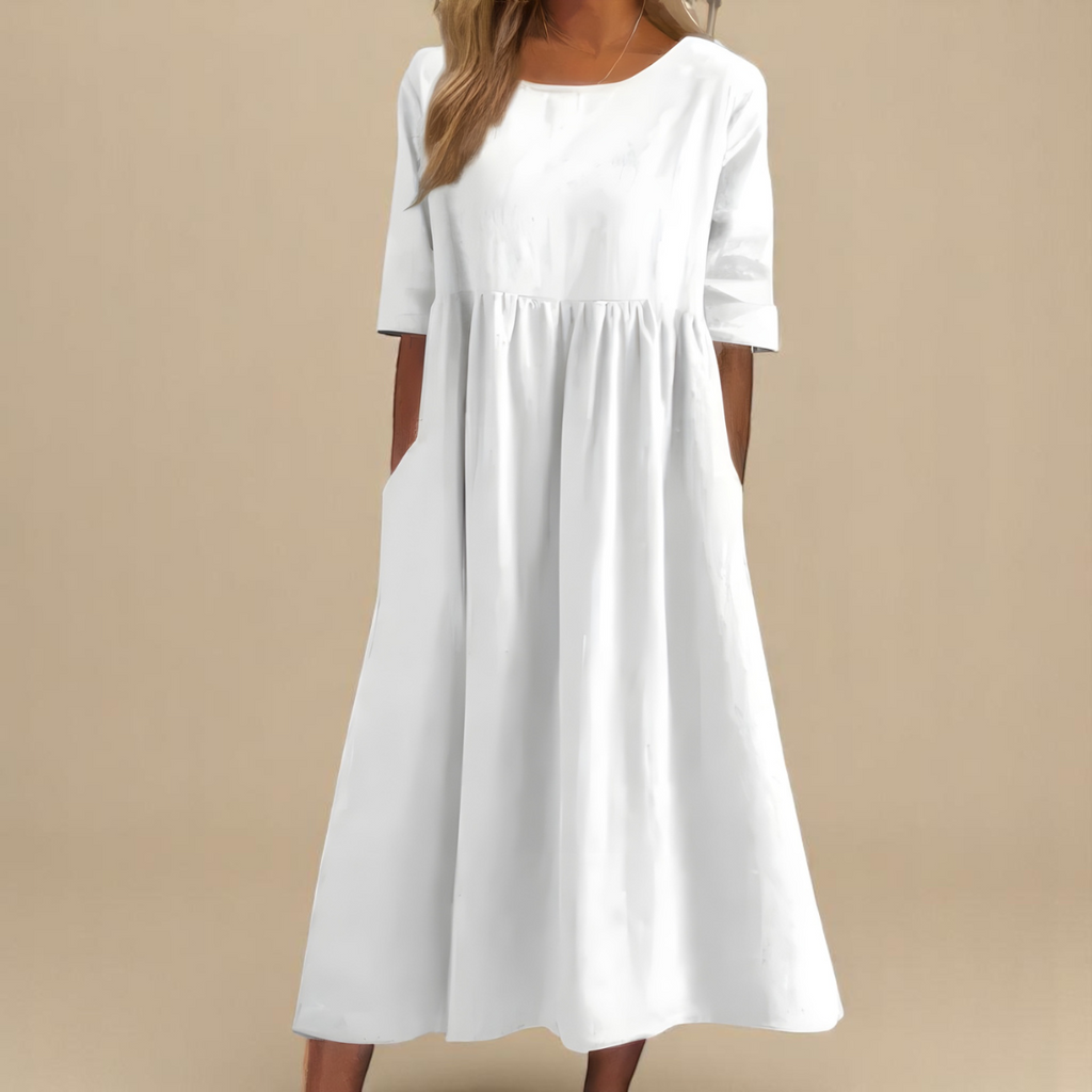 Elegant dress in soft cotton