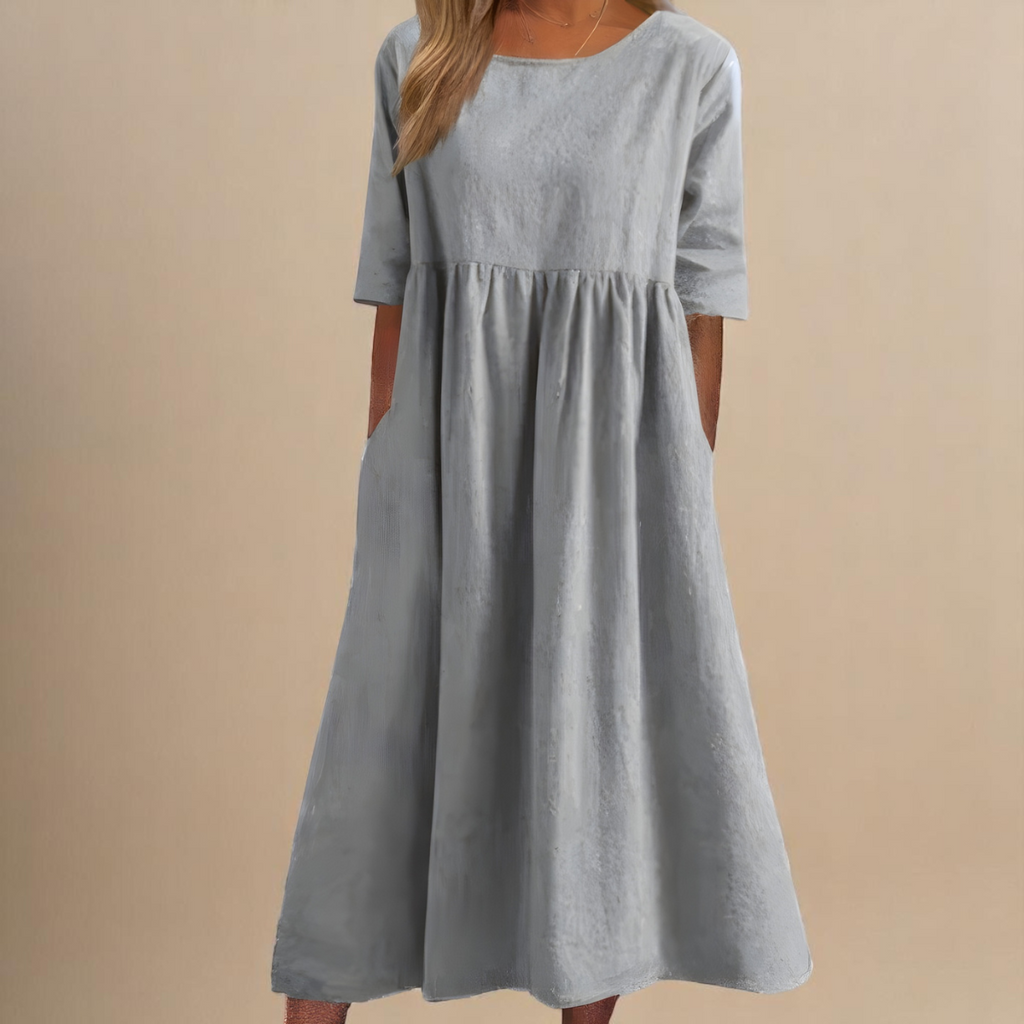 Elegant dress in soft cotton
