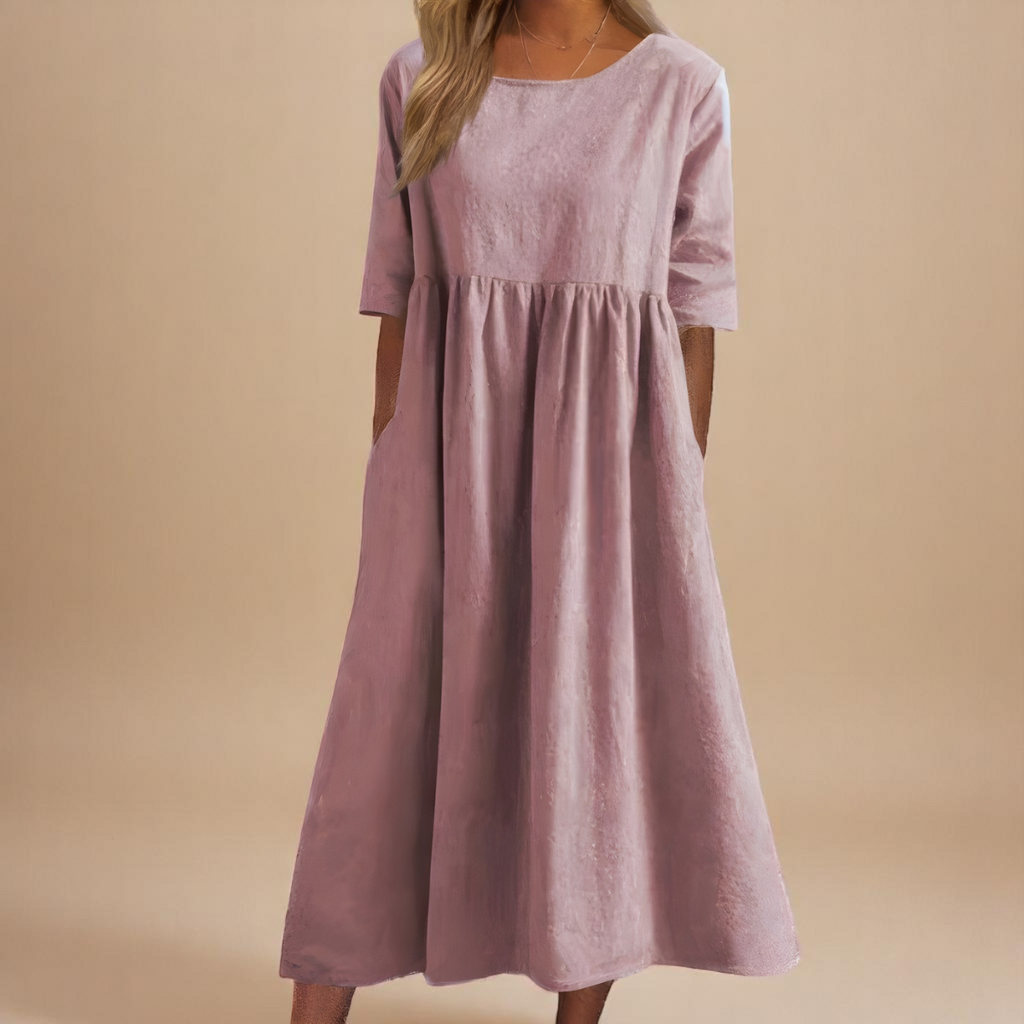 Elegant dress in soft cotton
