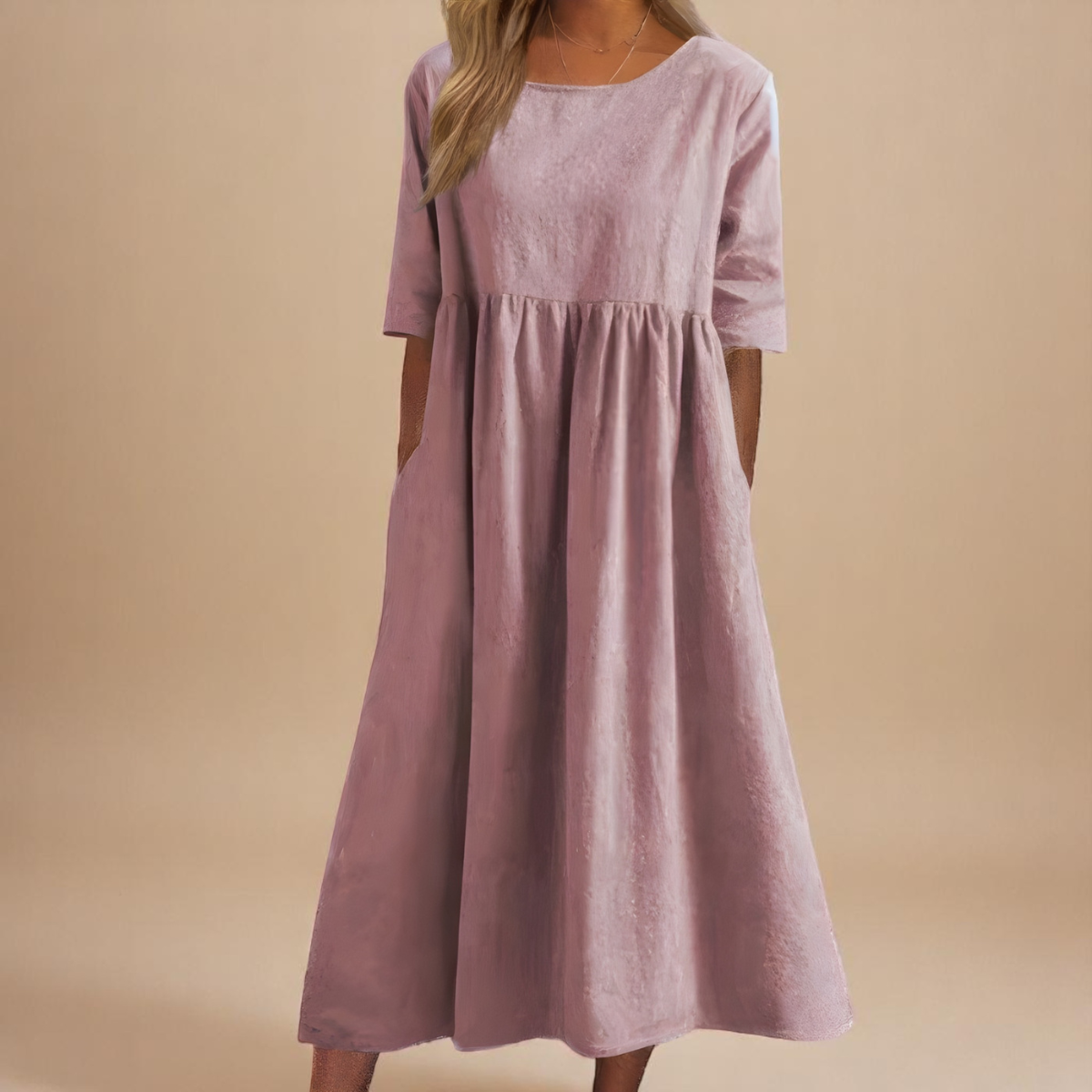 Elegant dress in soft cotton