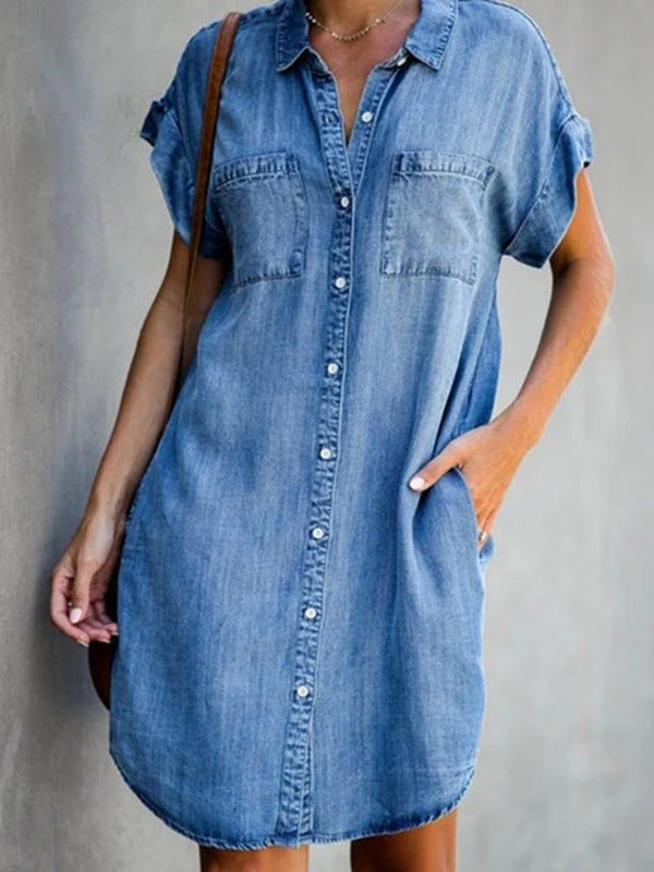 MAËLLE DENIM MIDI DRESS