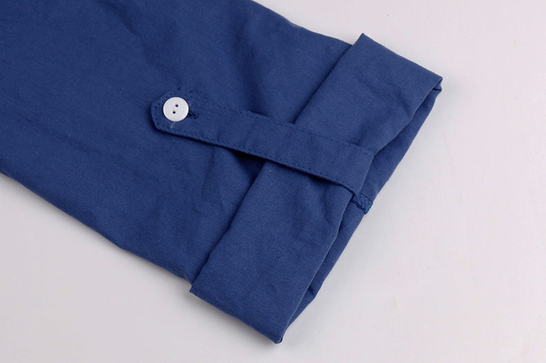 ÉLIANE MID-LENGTH COTTON AND LINEN DRESS