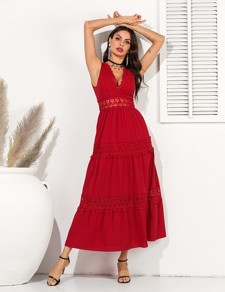 ISALIE - LONG BOHEMIAN COTTON DRESS