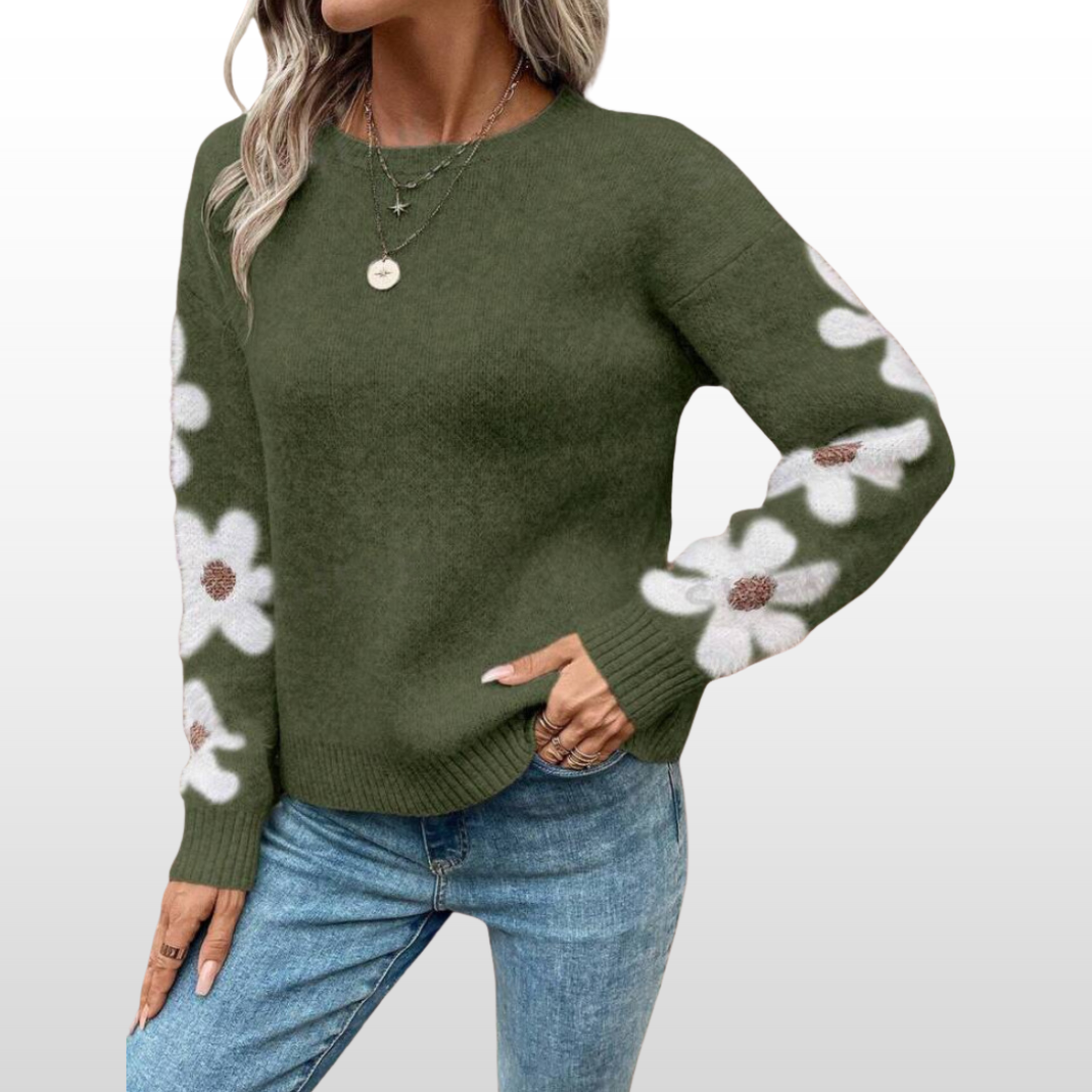 ZOEY | Floral Round-Neck Floral