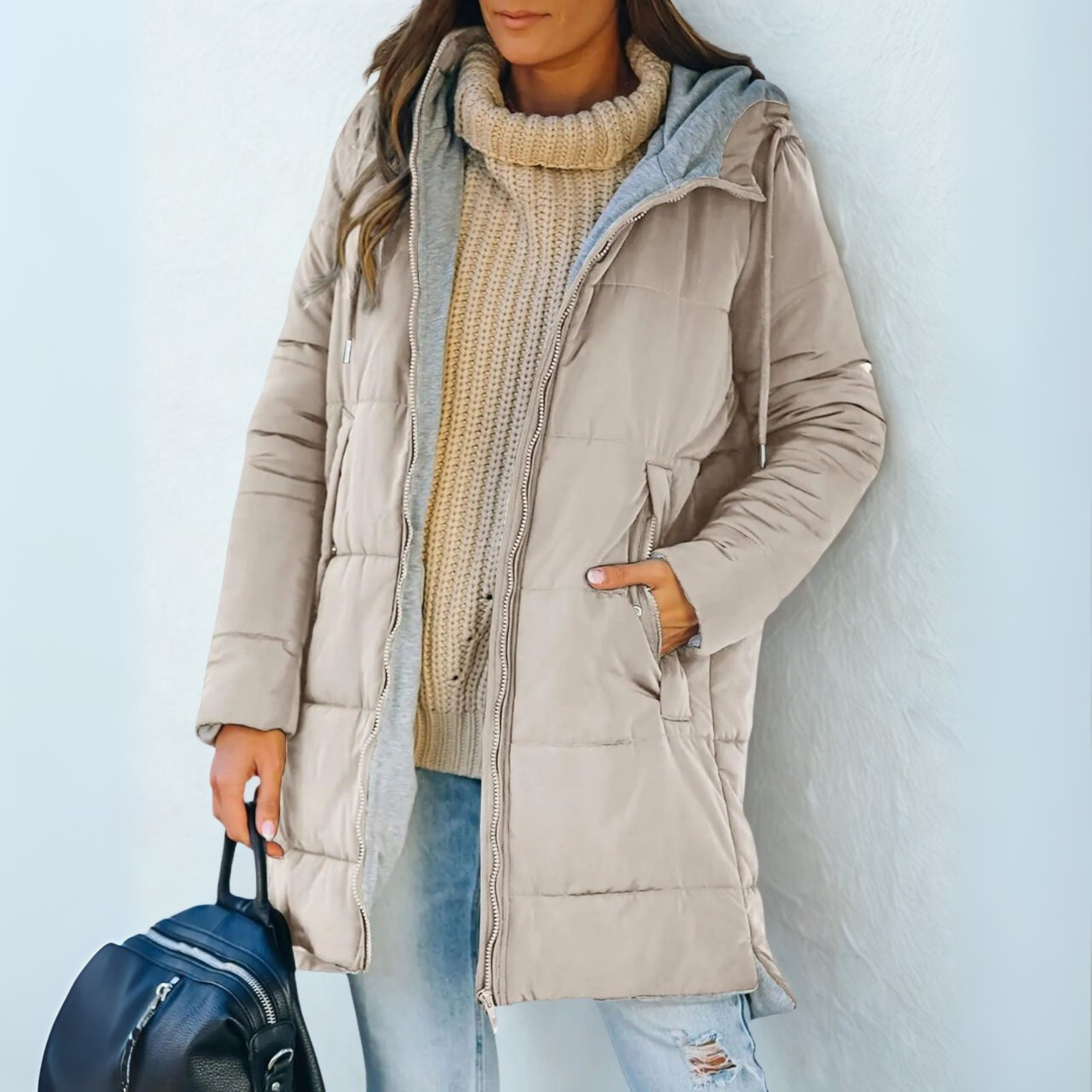 YARA - Casual Hooded Puffer Down Jacket