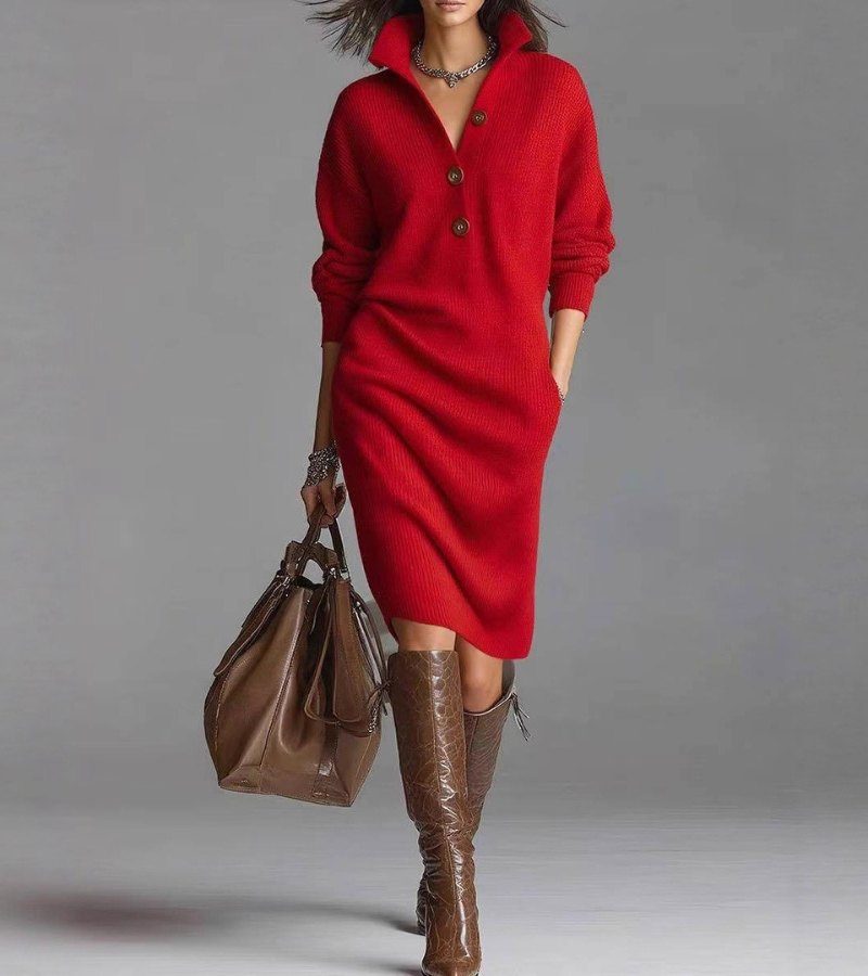 Gina | Warm Knitted Dress