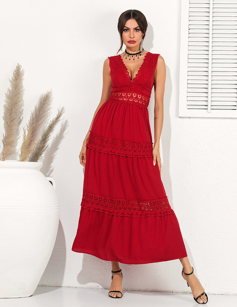 ISALIE - LONG BOHEMIAN COTTON DRESS