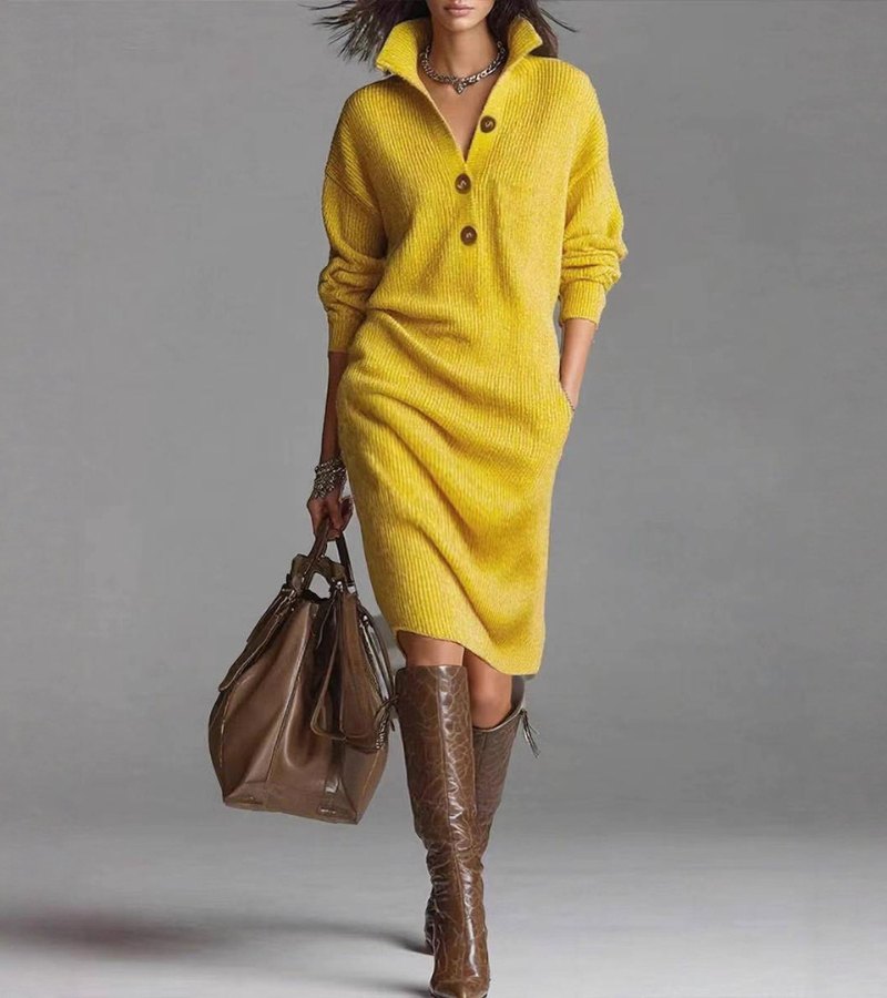 Gina | Warm Knitted Dress