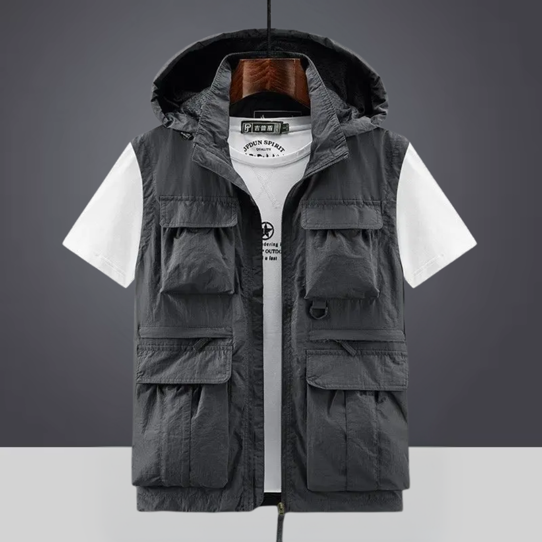 Leo | SLEEVELESS VEST WITH HOOD