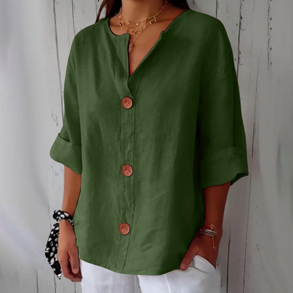 Claira | Casual Linen Blouse