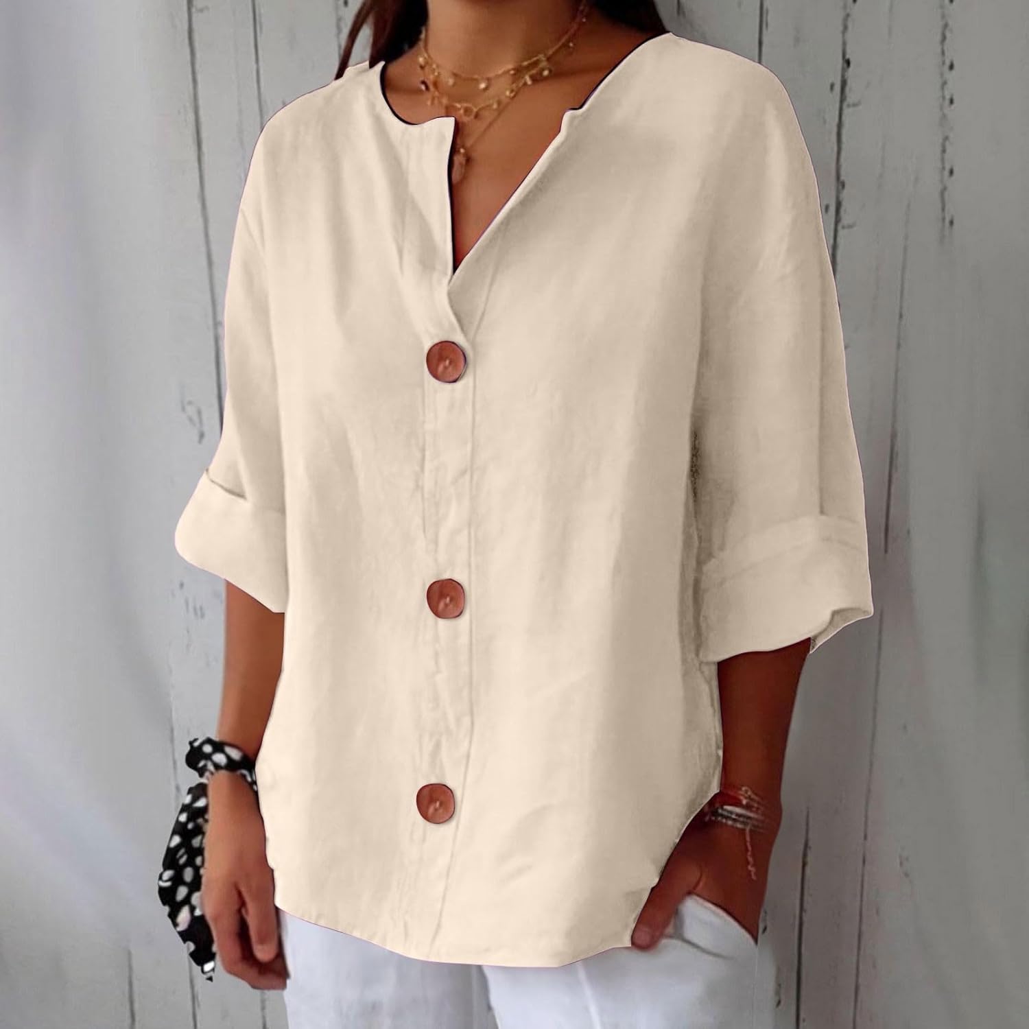 Claira | Casual Linen Blouse