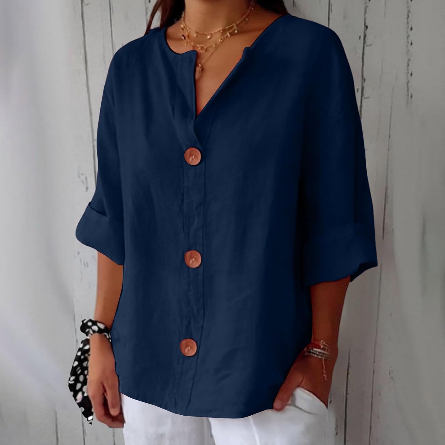 Claira | Casual Linen Blouse