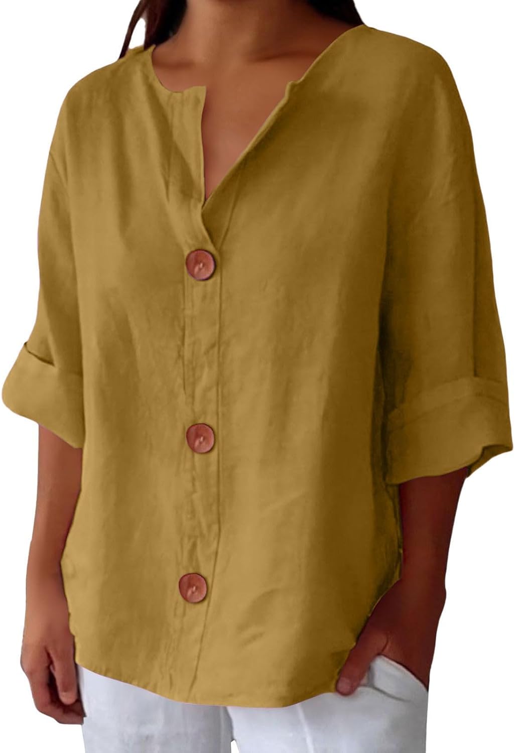 Claira | Casual Linen Blouse