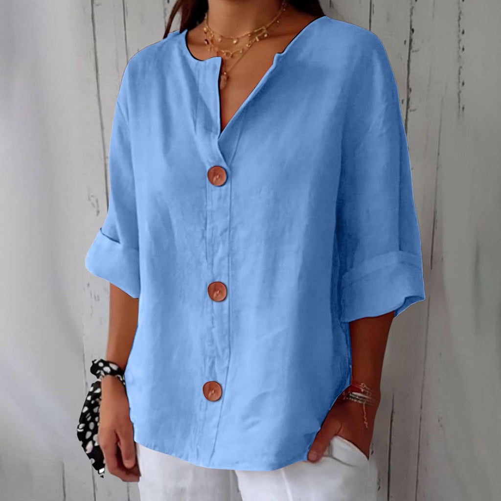 Claira | Casual Linen Blouse