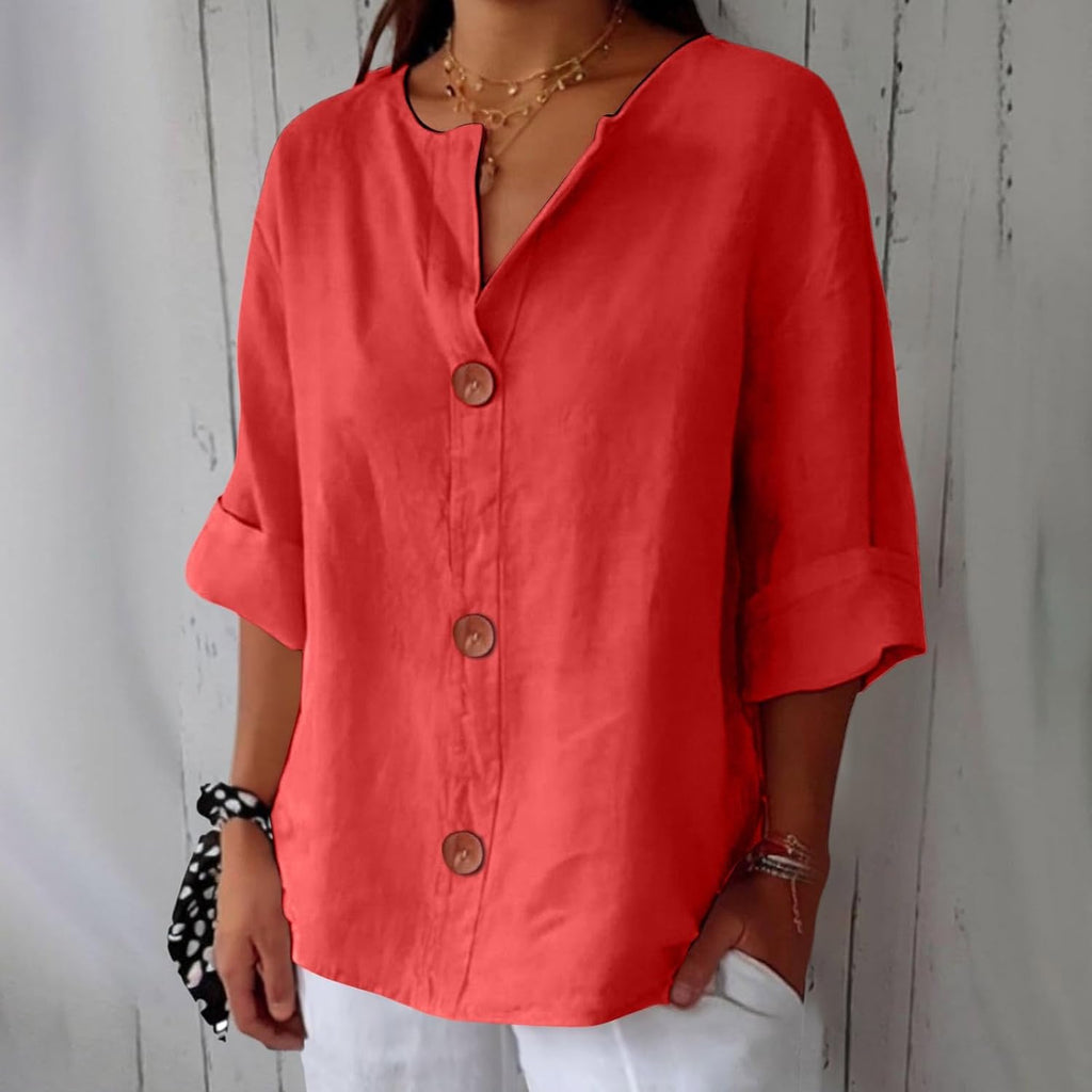 Claira | Casual Linen Blouse