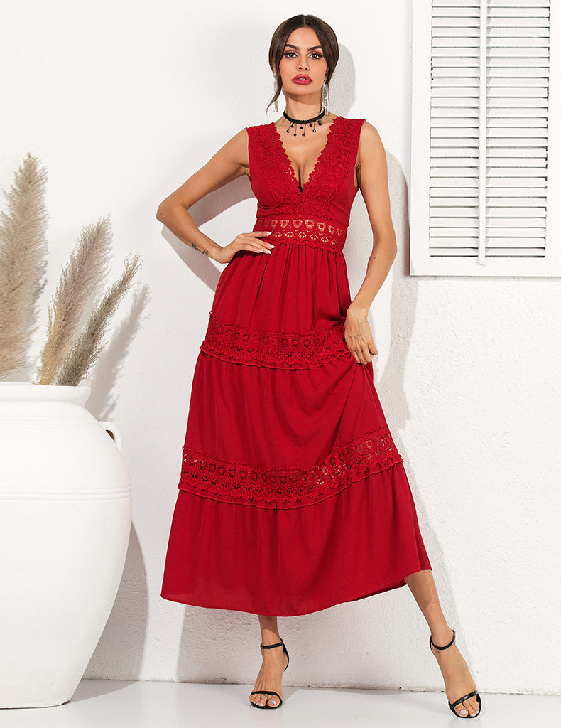 ISALIE - LONG BOHEMIAN COTTON DRESS