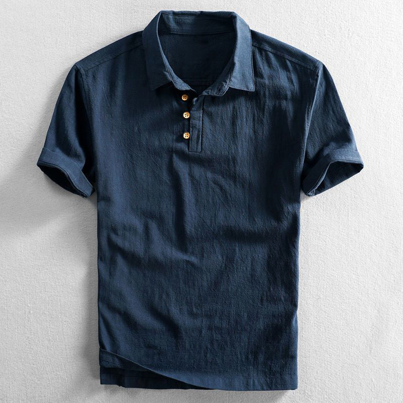 Amalfi - Linen polo shirt