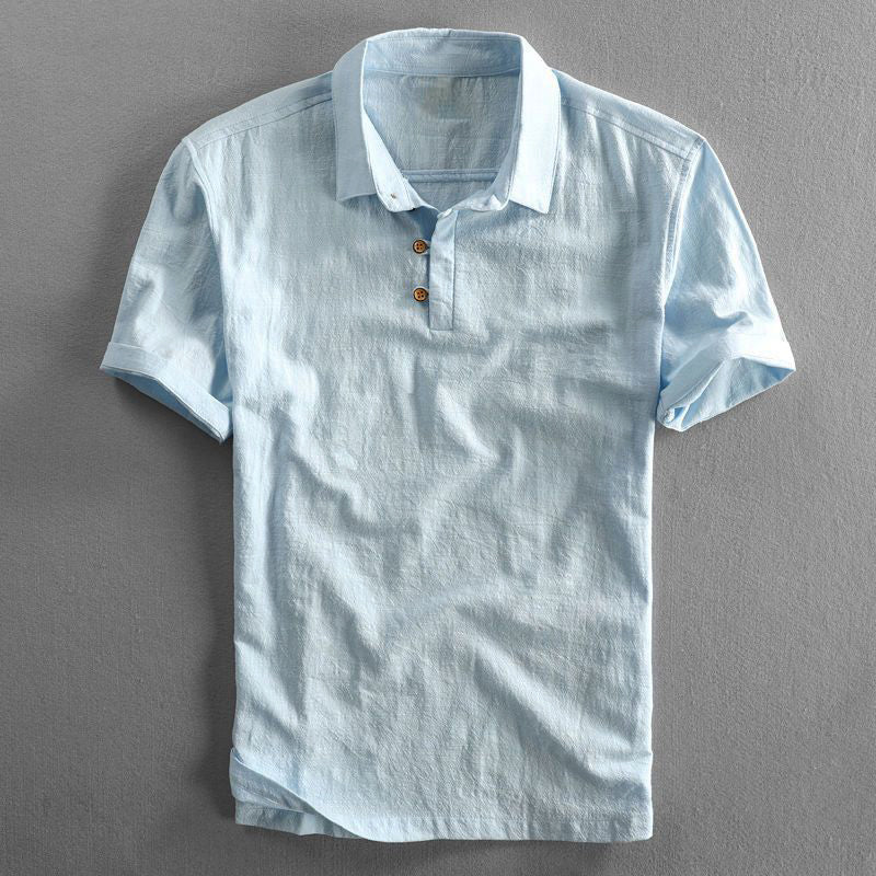 Amalfi - Linen polo shirt