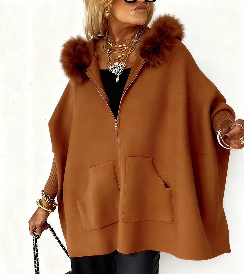 STELLA | Chic Jacket with Fur Collar