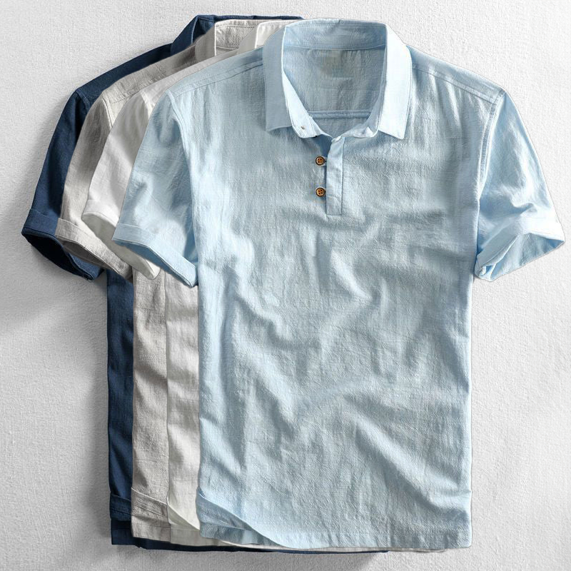 Amalfi - Linen polo shirt