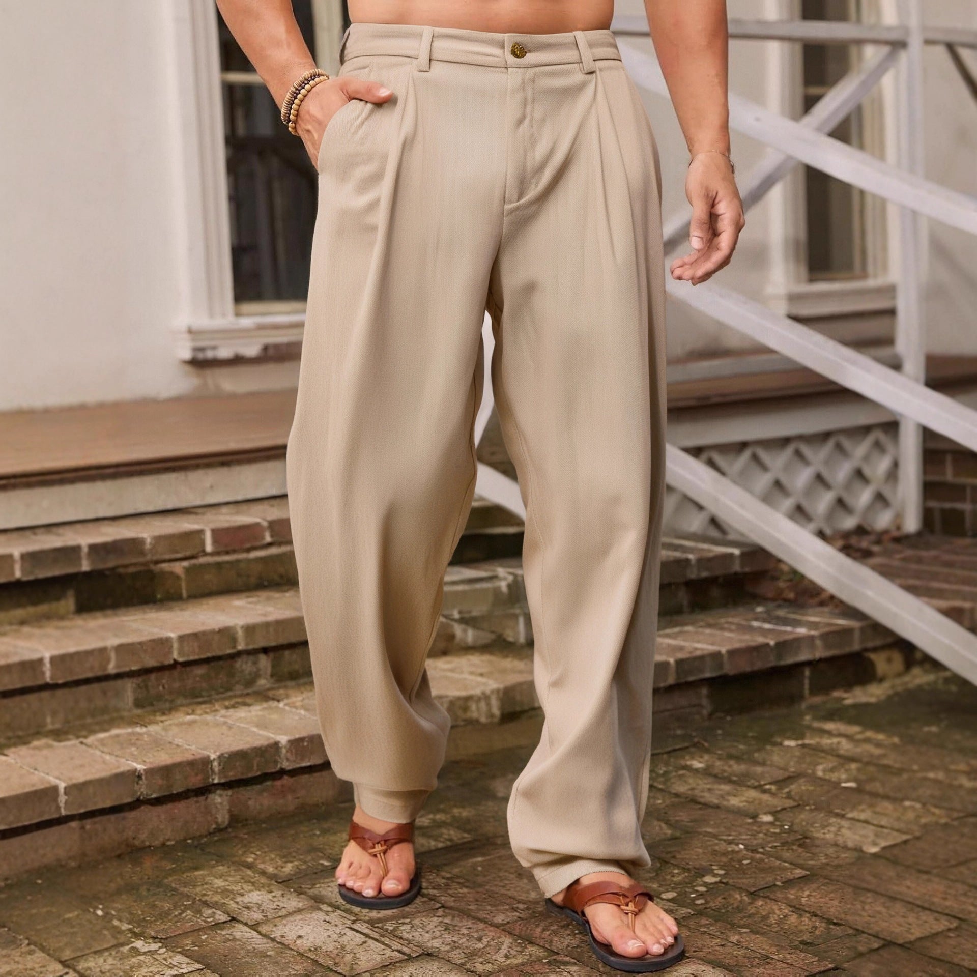 NICCO | WIDE-LEG LINEN PANTS