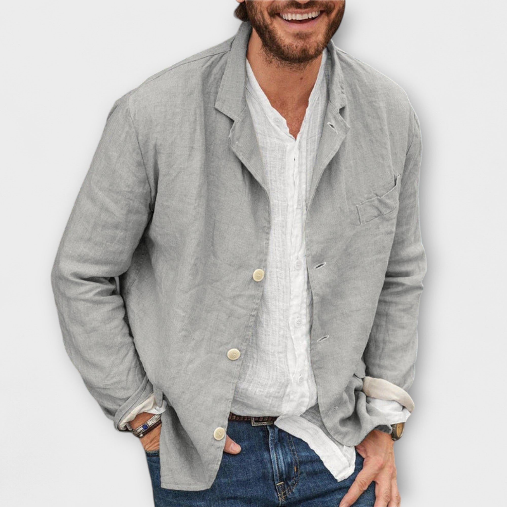 Luca | Elegant Linen Blazer