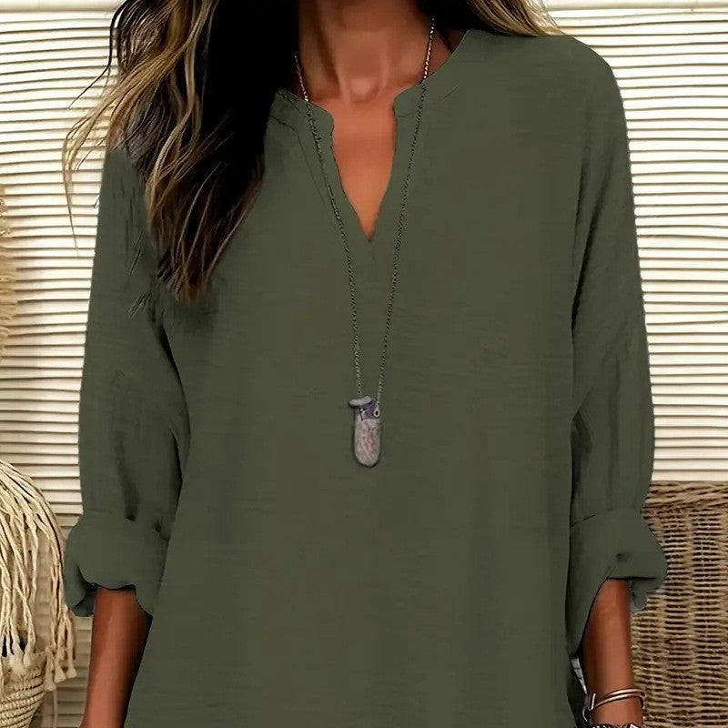 ÉLARA LINEN BLOUSE