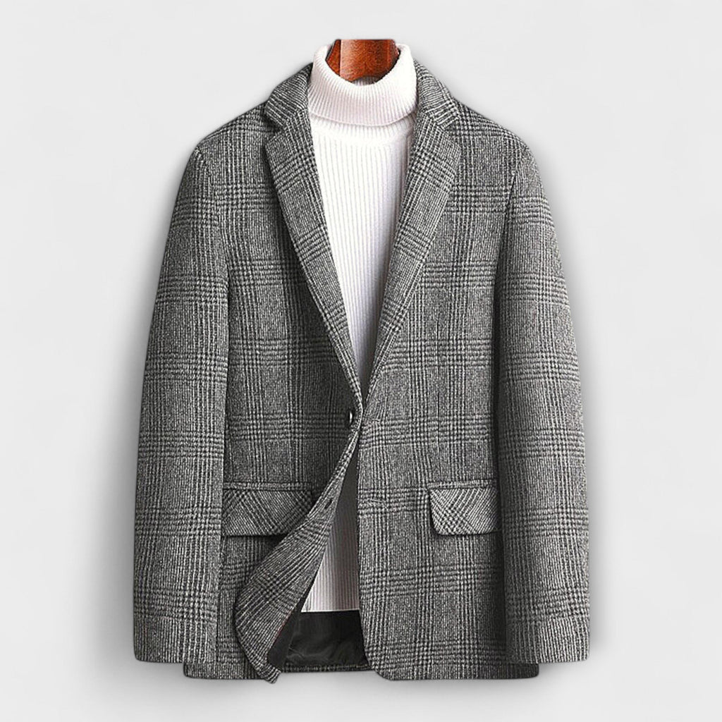 Asher | CLassic Checked Wool Blazer