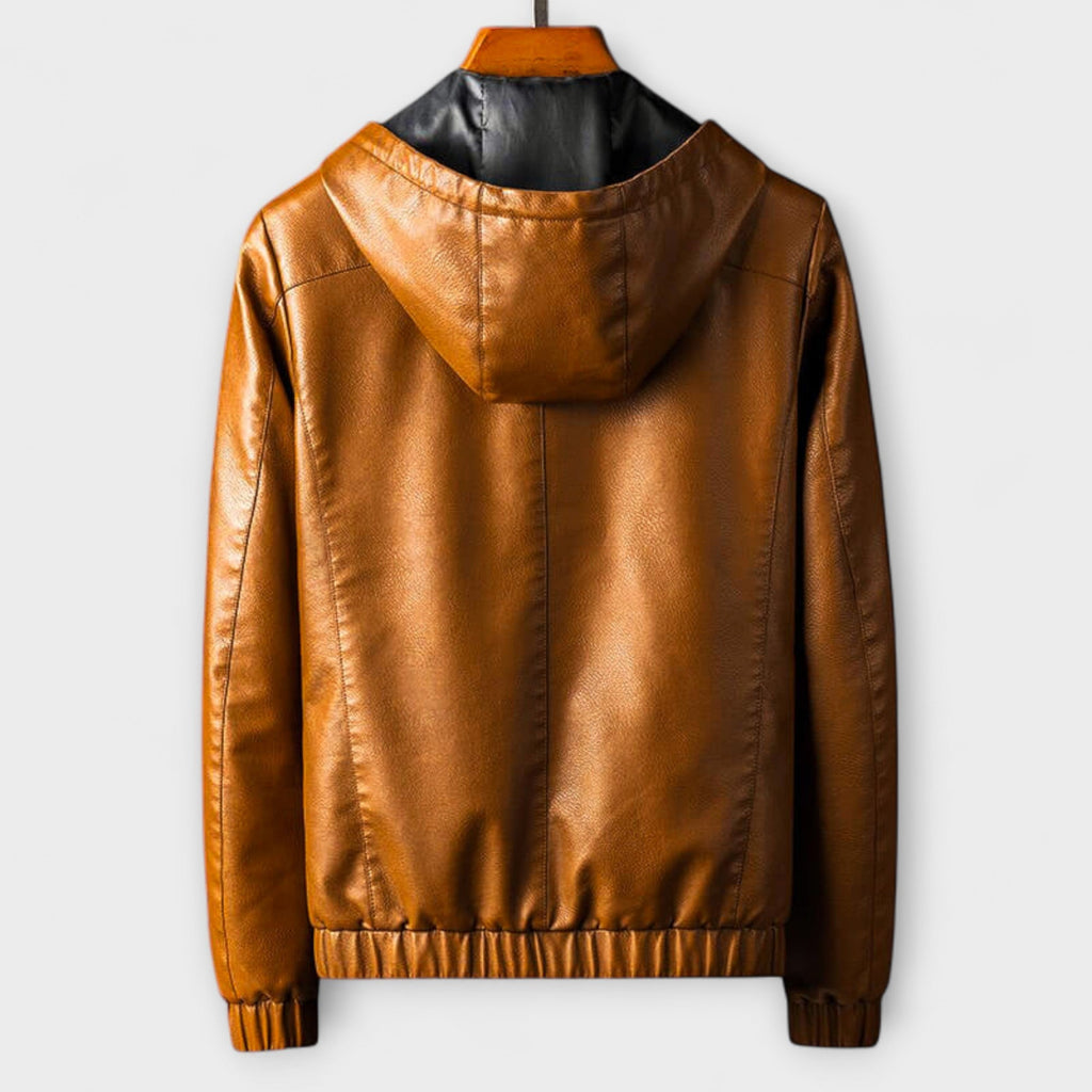 Jasper | Urban Eco-Leather Hooded Jacket