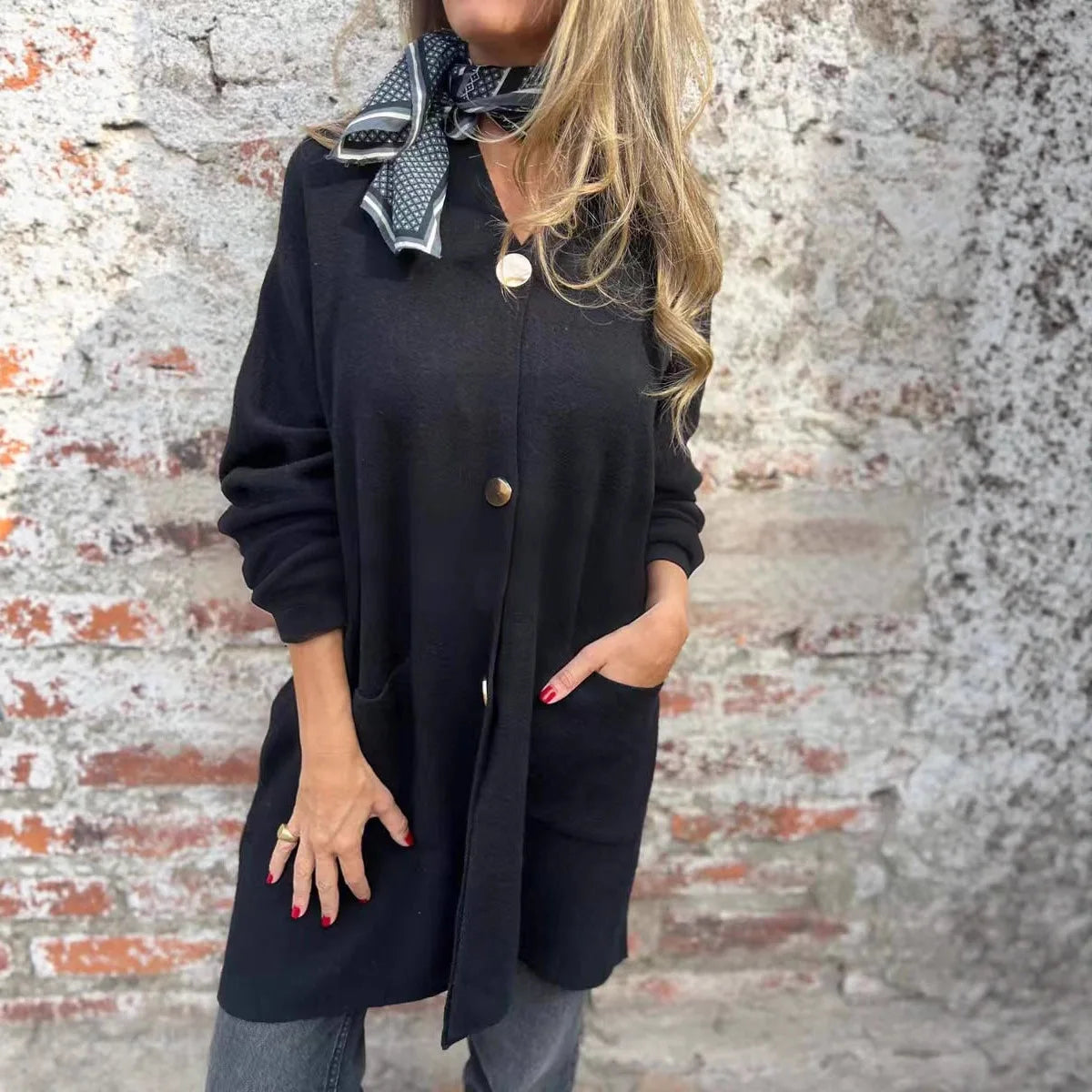 Georgia - Classic Autumn Cardigan