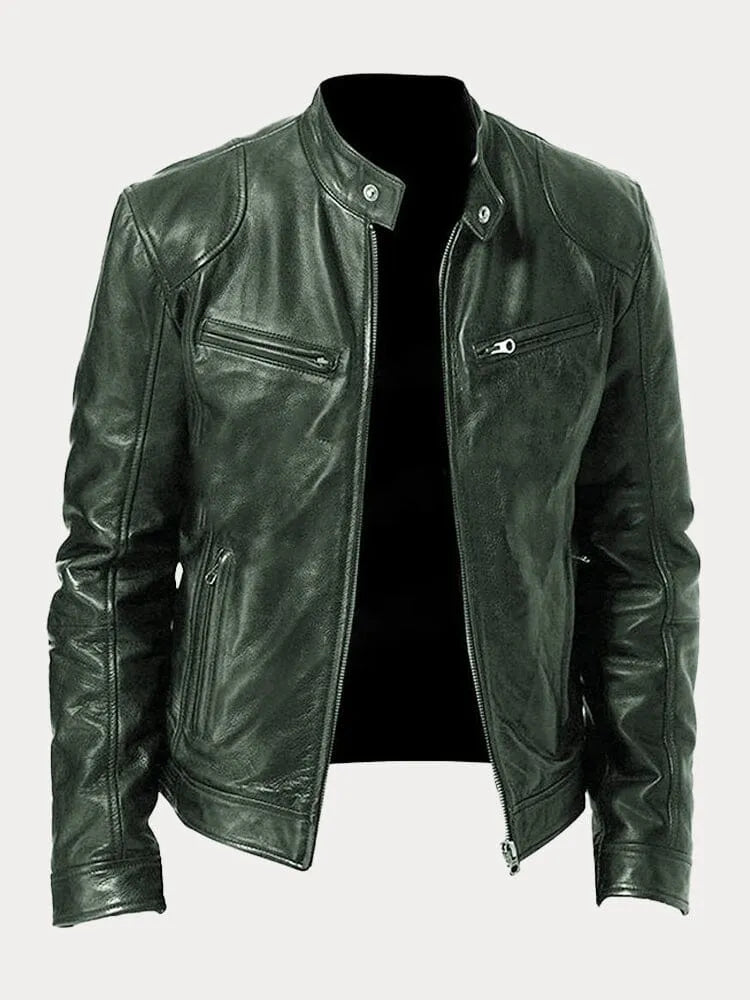 Lenon | Loose leather jacket