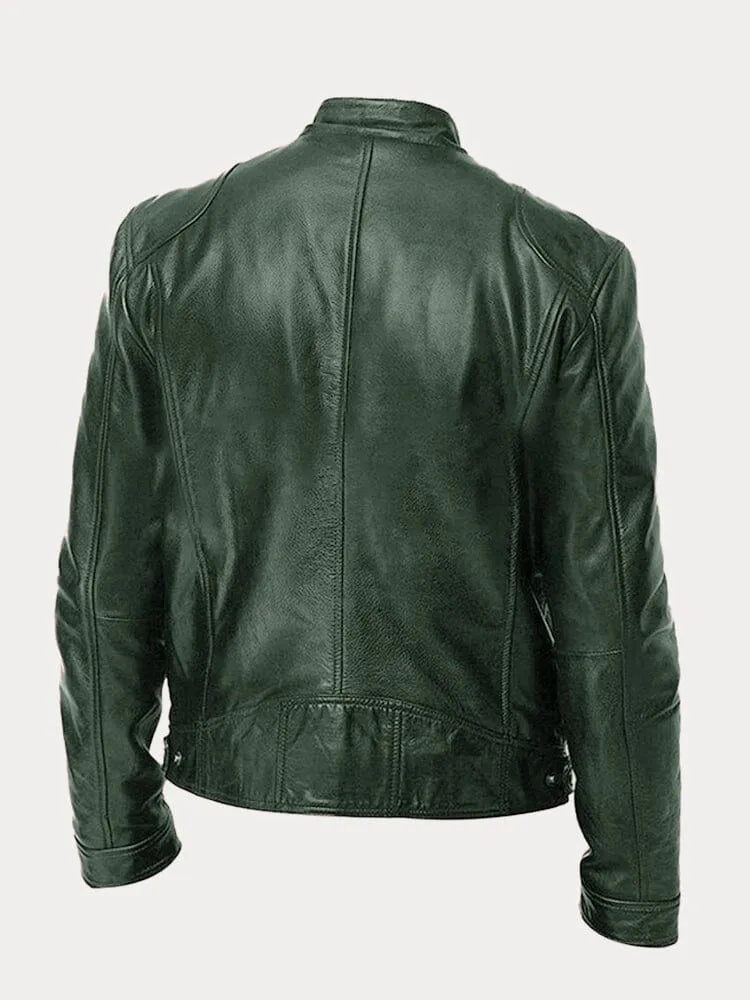 Lenon | Loose leather jacket