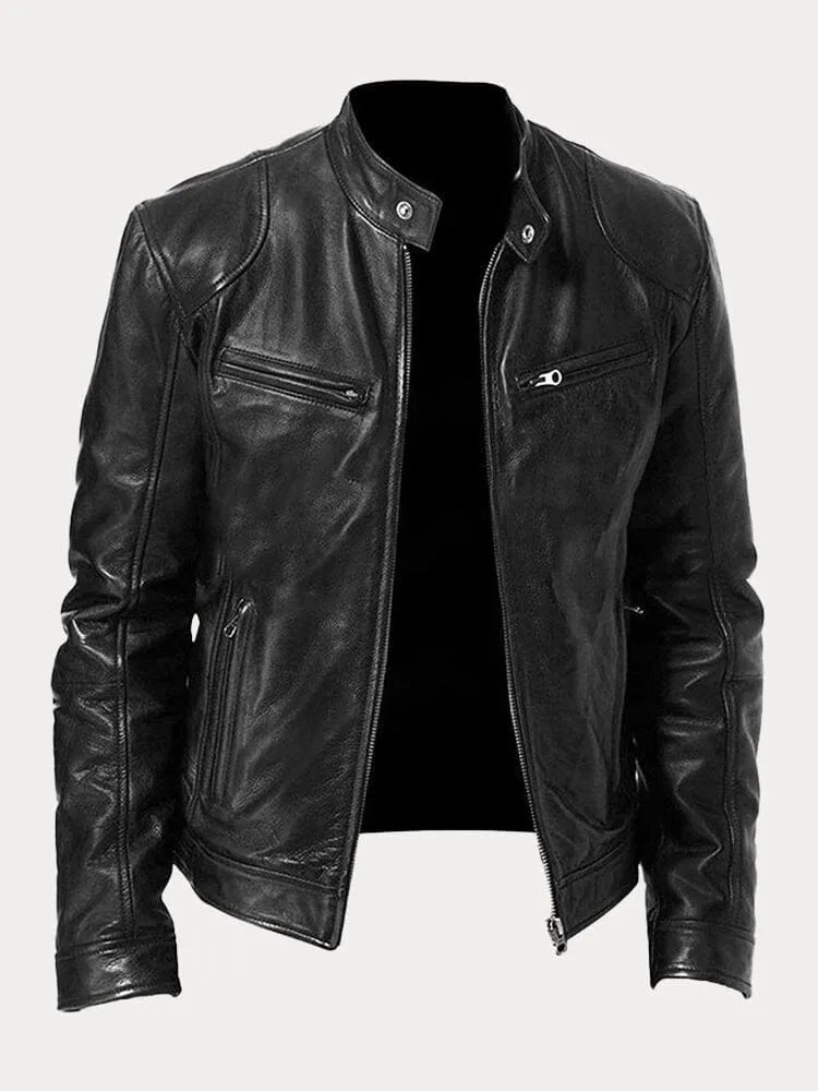 Lenon | Loose leather jacket