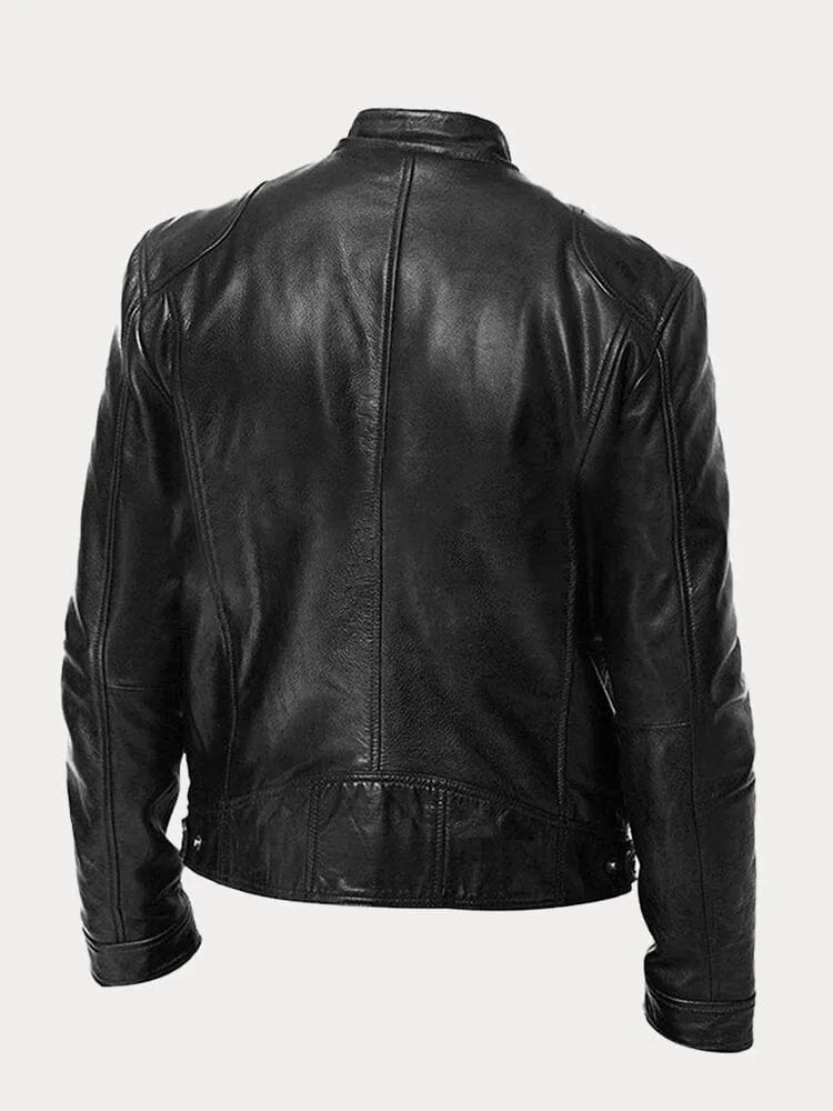 Lenon | Loose leather jacket