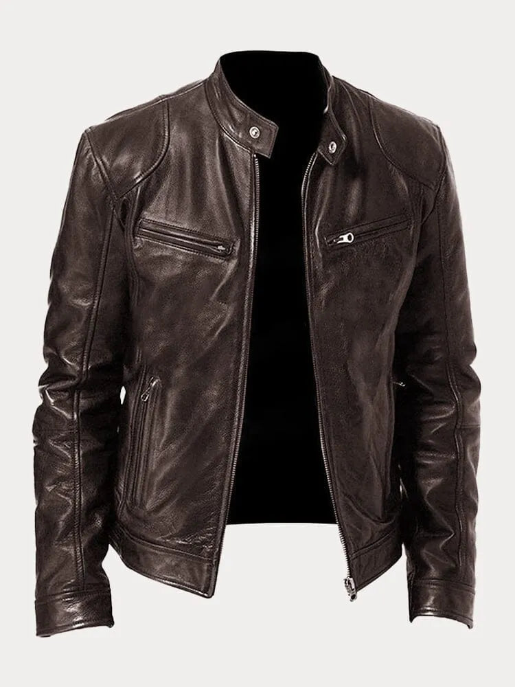Lenon | Loose leather jacket