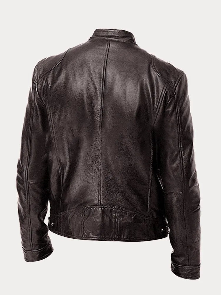 Lenon | Loose leather jacket