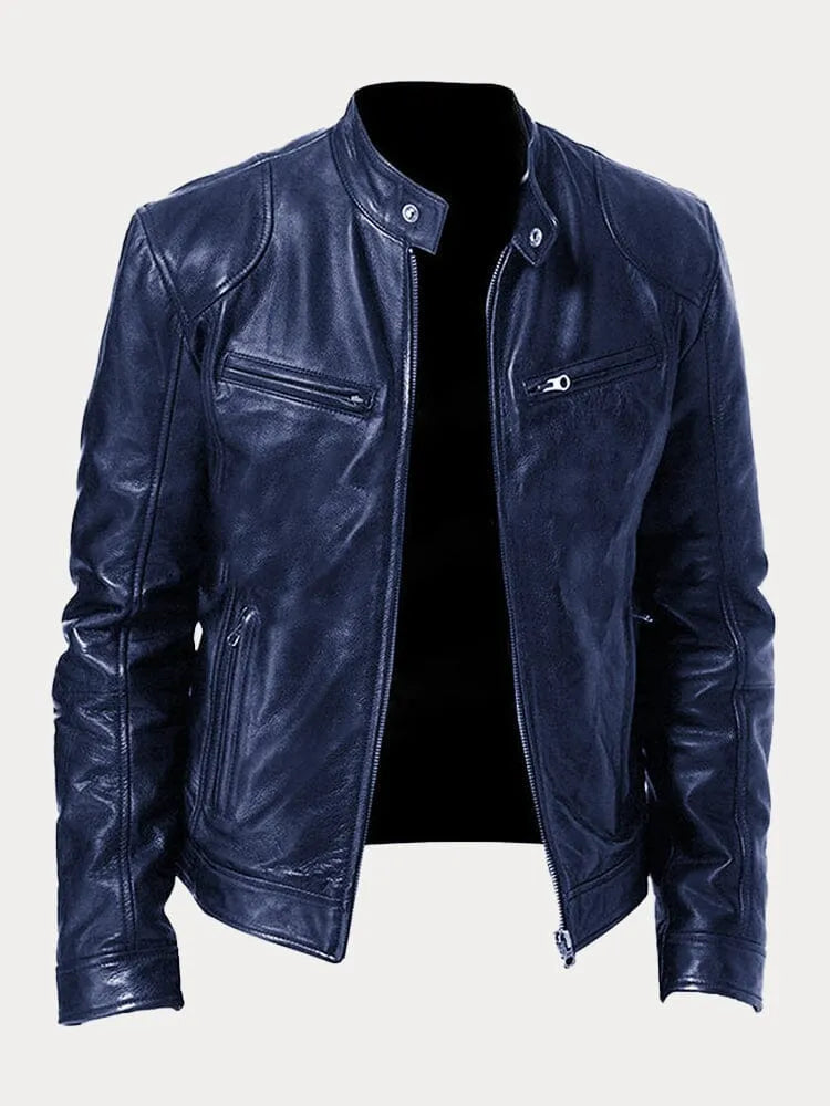 Lenon | Loose leather jacket