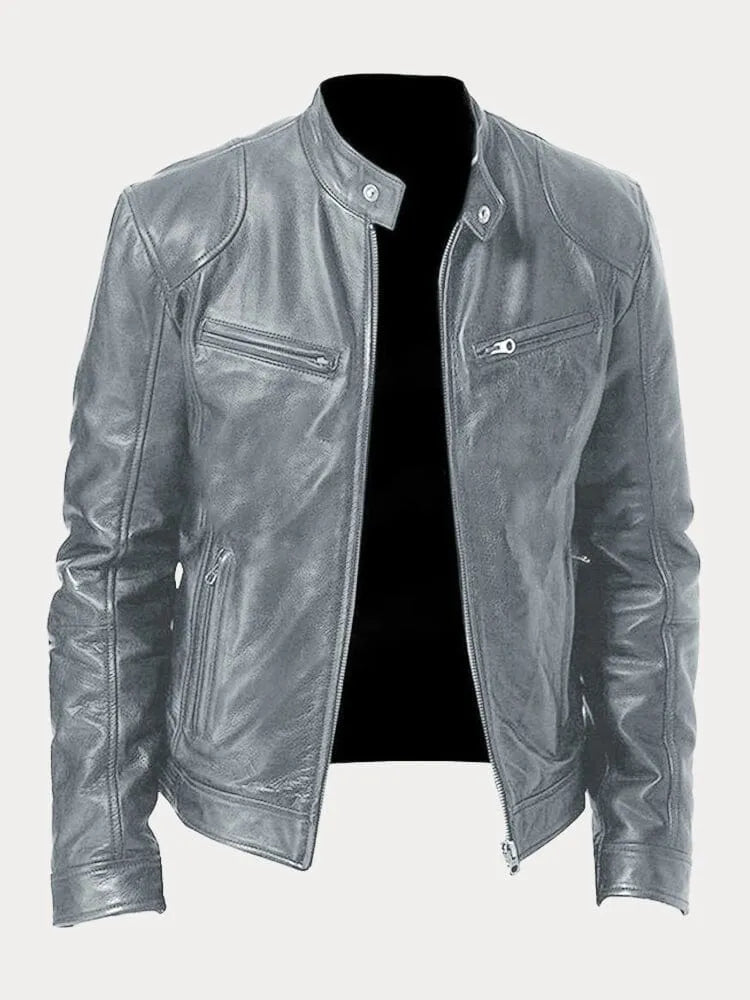 Lenon | Loose leather jacket