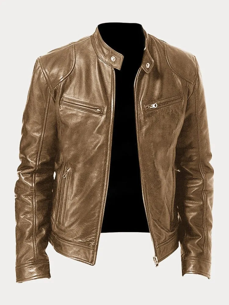 Lenon | Loose leather jacket