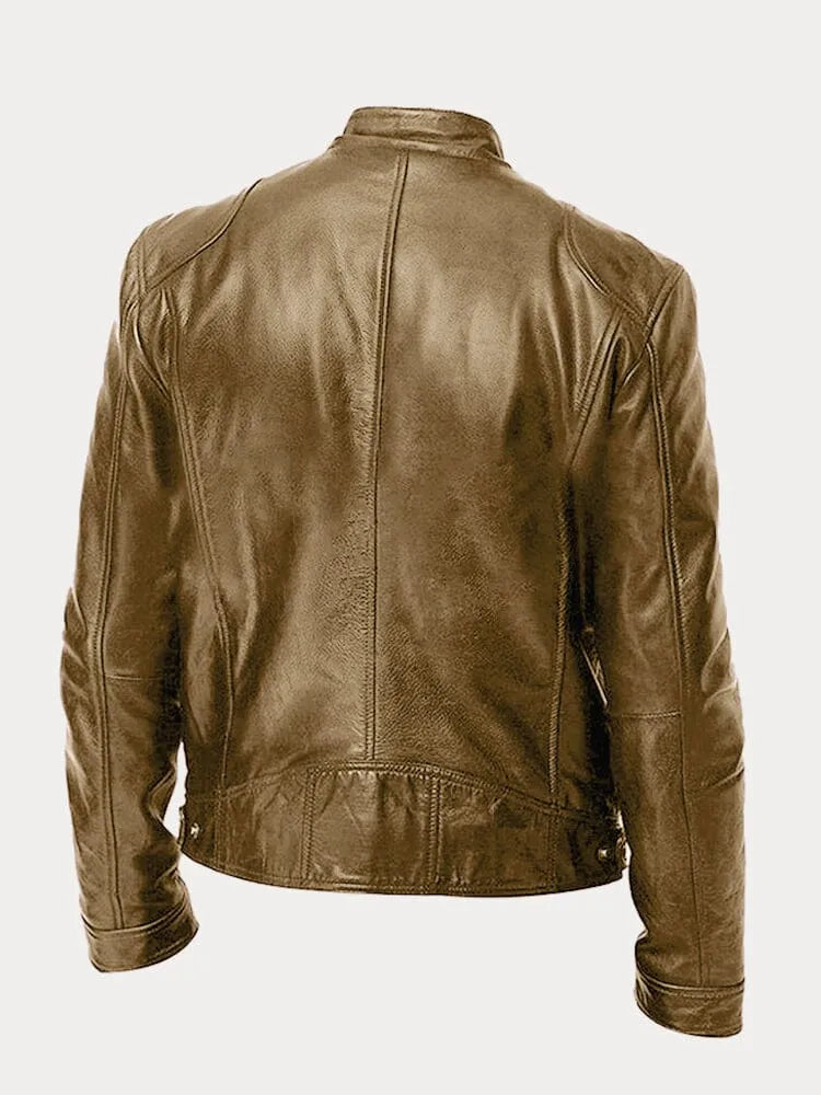 Lenon | Loose leather jacket