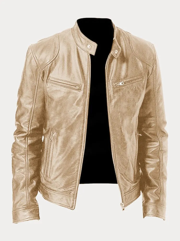 Lenon | Loose leather jacket