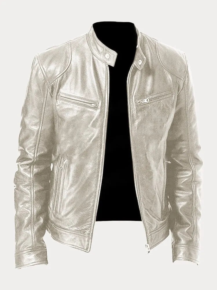 Lenon | Loose leather jacket