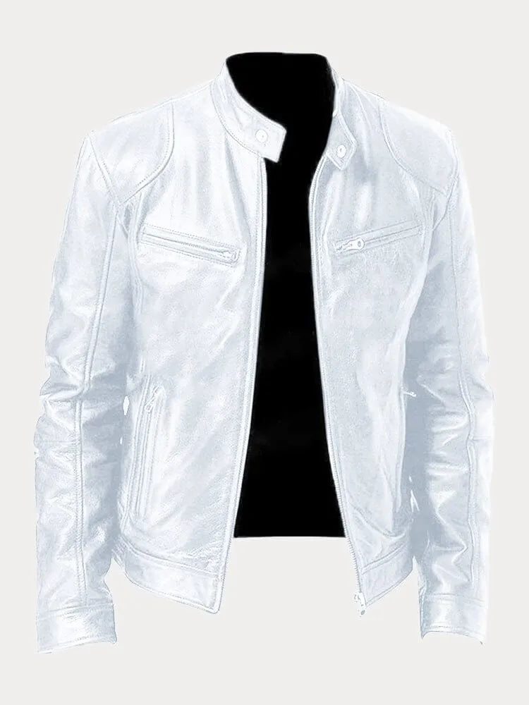 Lenon | Loose leather jacket