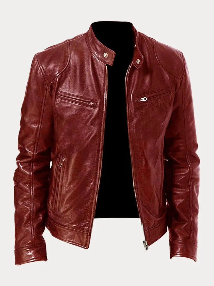 Lenon | Loose leather jacket