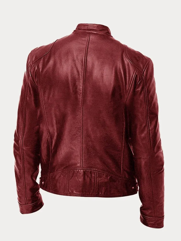 Lenon | Loose leather jacket