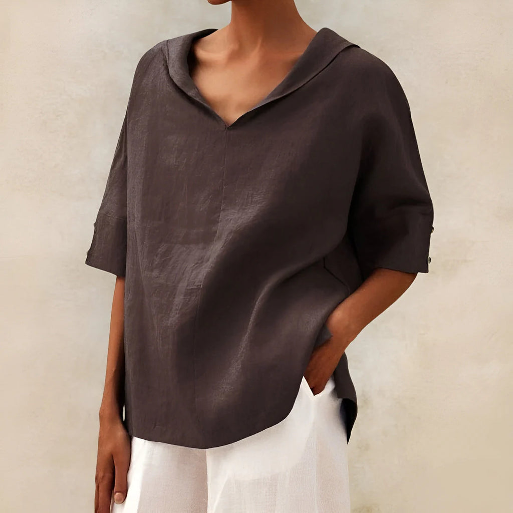 ALEXA - LINEN BLOUSE