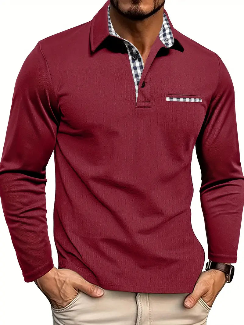 Wiktor – Polo Shirt with Long Sleeve 