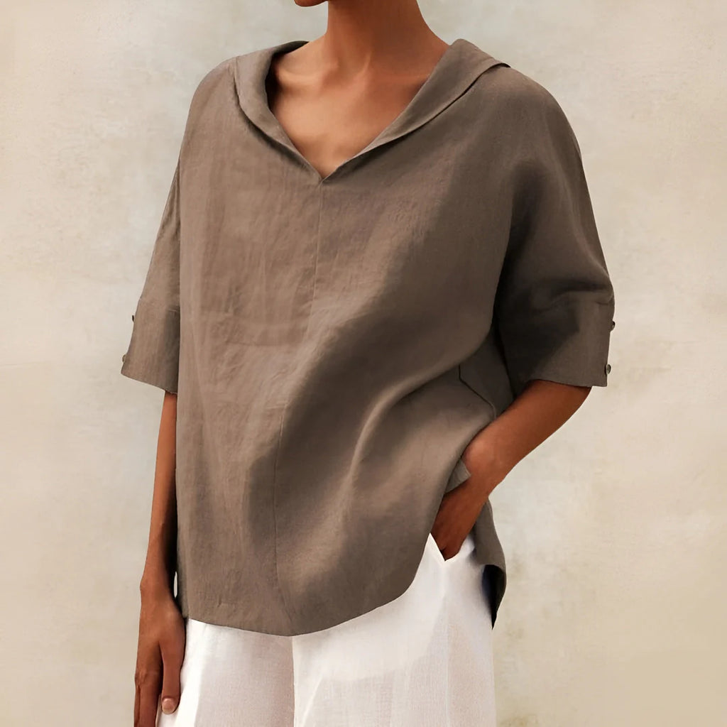 ALEXA - LINEN BLOUSE