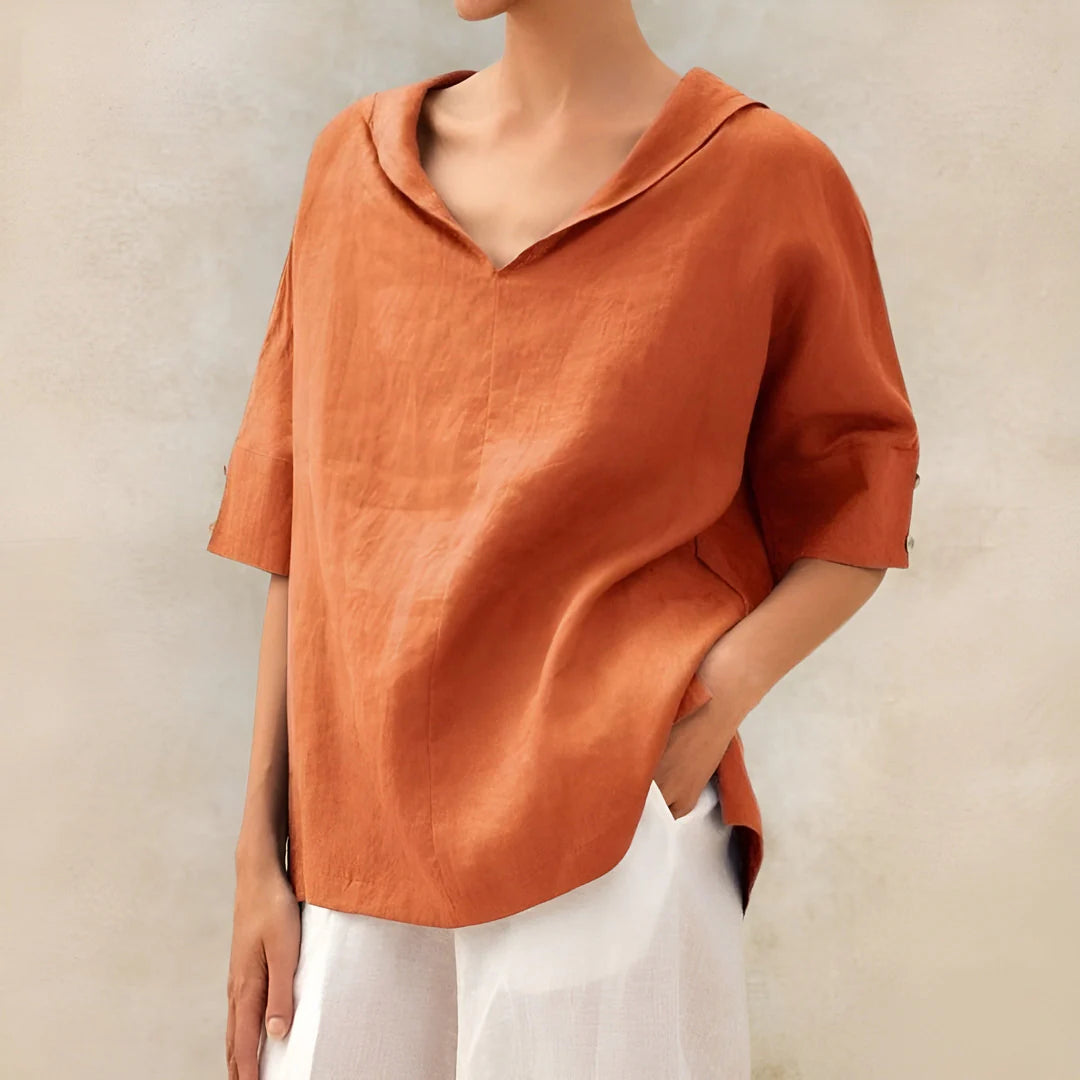 ALEXA - LINEN BLOUSE